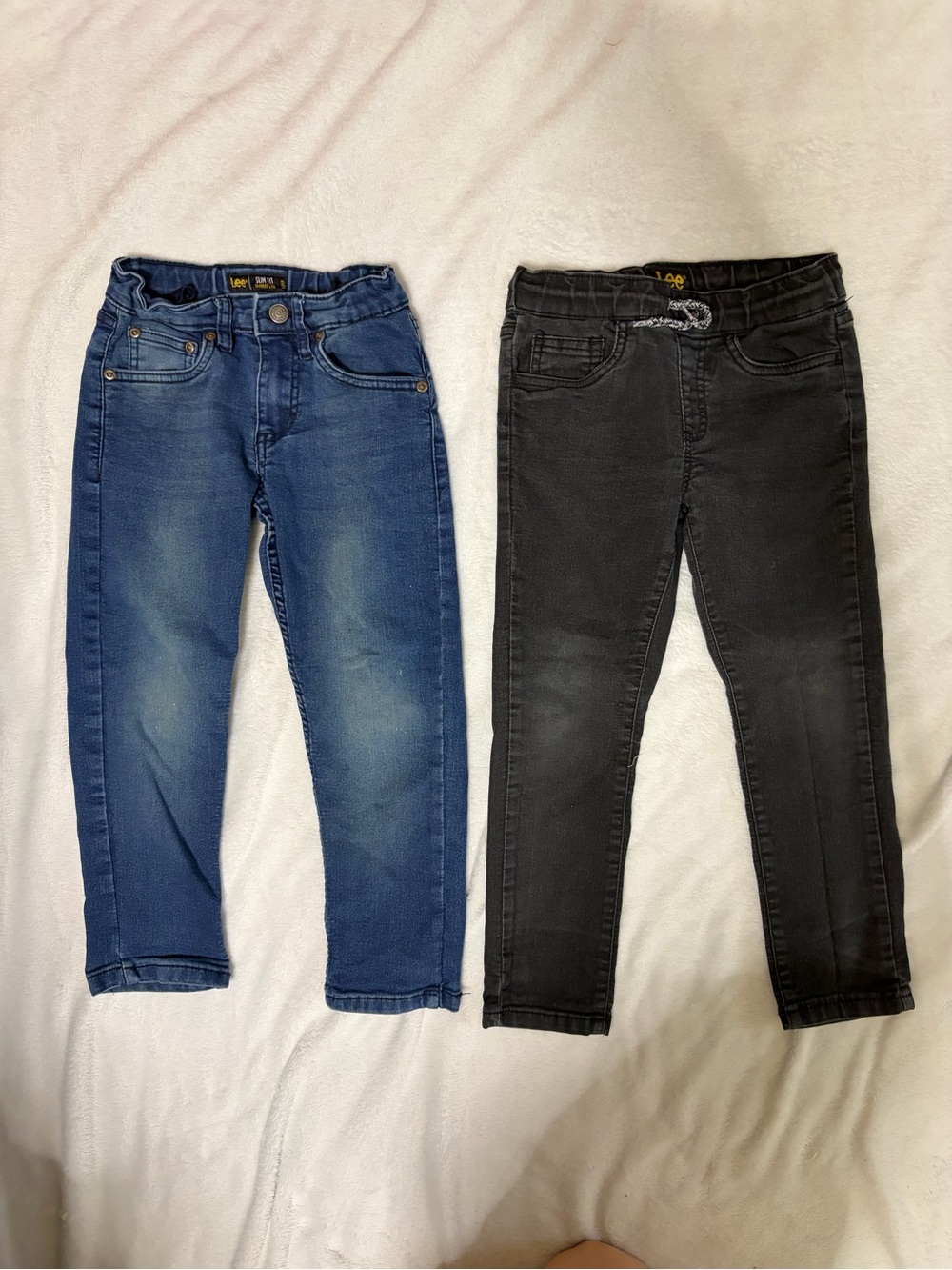 Lee Kids Jeans – Blue and Black Stretch Denim Pair